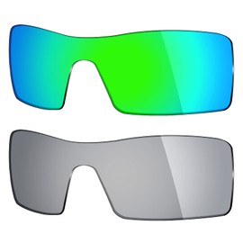 Mryok 2 Pair Polarized Replacement Lenses for Oakley Oil Rig Sunglass - Options