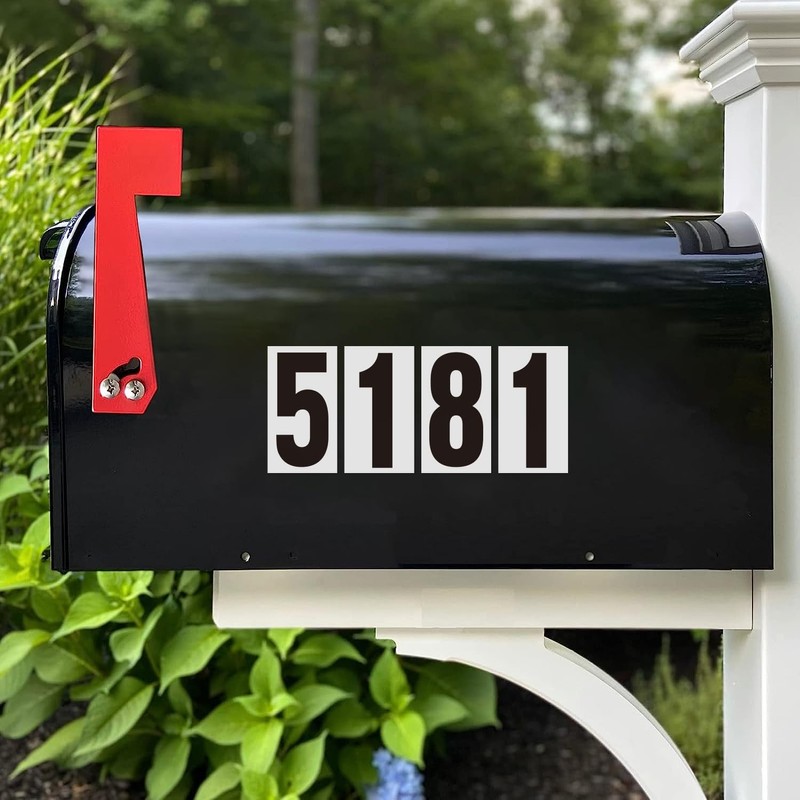 2 Inch Self Adhesive Numbers for Mailbox, Reflective Mailbox Number