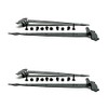 Harris Hardware 93F-HBE-4 Black Colonial Flush Surface Mount Strap Hinge