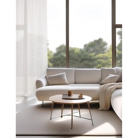 SCHÖNER WOHNEN Eyelet Curtains, Set of 2, White, Semi-Transparent, Curtain Scarves, 140 x 250 cm with Eyelets, Transparent Curtains for Living Room and Bedroom, Modern Curtains, Translucent, Oeko-Tex