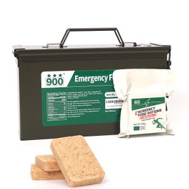Emergency Food Supply - Original Flavor Hardtack, Mre Meals 2025, 9 Days Emergency Meals Survival Foods Bars, Emergency Supplies for Disaster Preparedness, Ammo Box Pack, 20 Years Shelf Life
