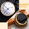 Outus 2 Pieces Craft White Clock 2.8 Inch Quartz Clock