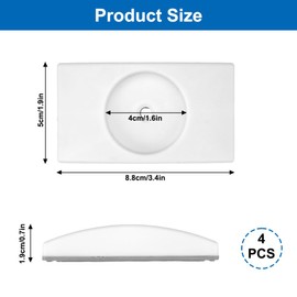 Pack of 4 Wall Protection Pads, Wall Protection for Baby Stair Gates - No Drilling, Stair Gate Wall Protection, Protection Against Damage to Wall, Wall Saver for Door Gate, Children's Gate and Stair