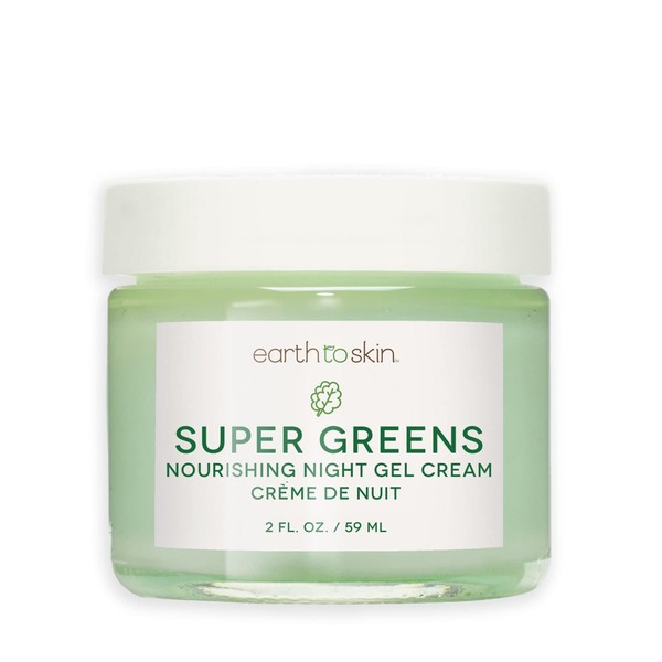 Earth To Skin Super Greens Nourishing Night Gel Cream (2.0 Fl Oz)