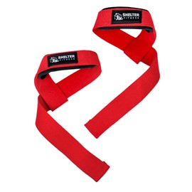 Shelter Fitness Weightlifting Straps - Premium Powerlifting Straps for Bodybuilding and Strength Training - Unisex - Enhance Your Workout Grip - Essential Gym Accessory