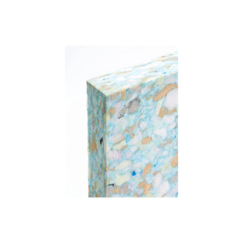 Yogamatters Chipped Foam Half Yoga Block - Lightweight, High Density,