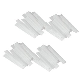 Minkissy 100pcs Makeup Protective Pe Net Brush Sleeves White Mesh Design for Easy Recognition for Travel and Daily Use Keeps Makeup Brushes Clean and Maintained