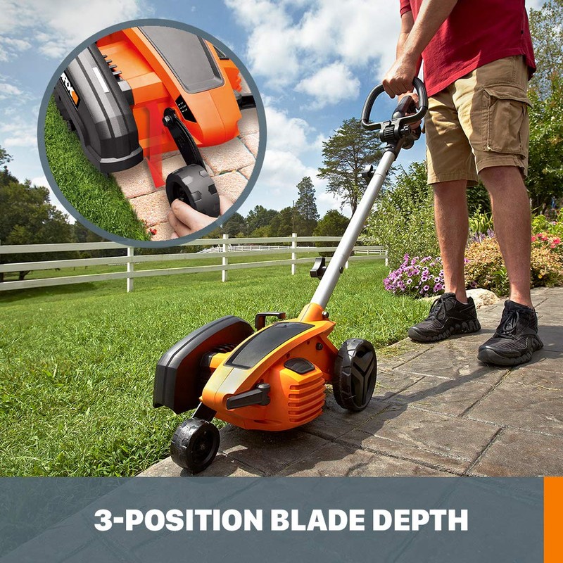 WORX 12 Amp 7.5’’ Electric Lawn Edger & Trencher, Corded,