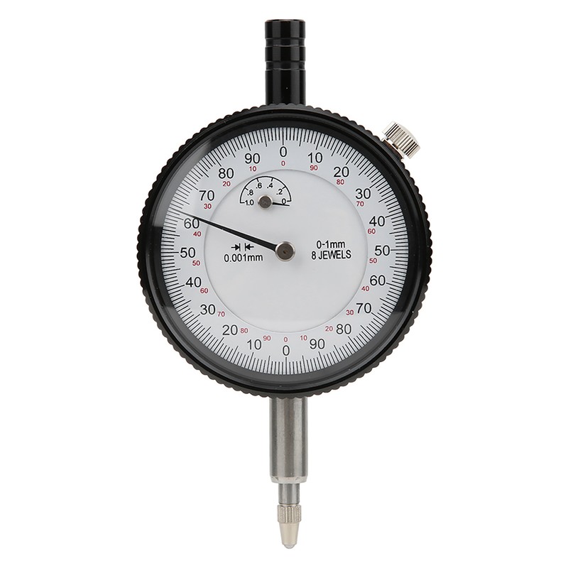 8 Jewels Shockproof Dial Indicator 0.001mm 0‑1mm Dial Gauge Measuring