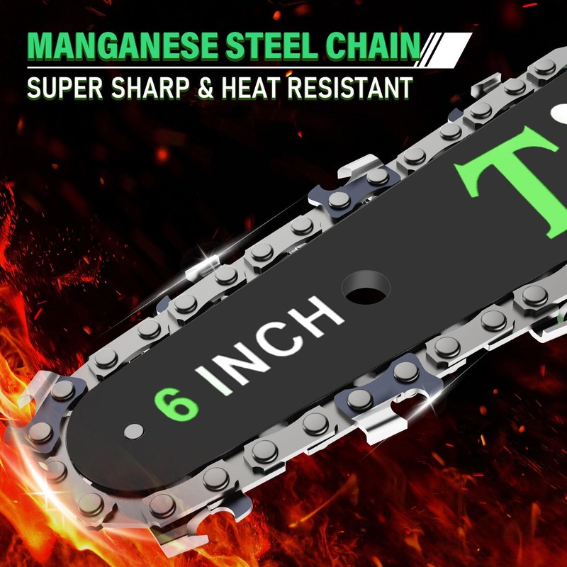 GREEN Mini Chainsaw 6 Inch Guide Plate (6" bar length