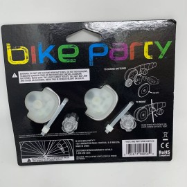 Bike Party Multicolor Spoke Light Set, Clear