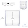 Royal Imports Clear Acrylic Flower Vase Cube – 4"x4" Plastic