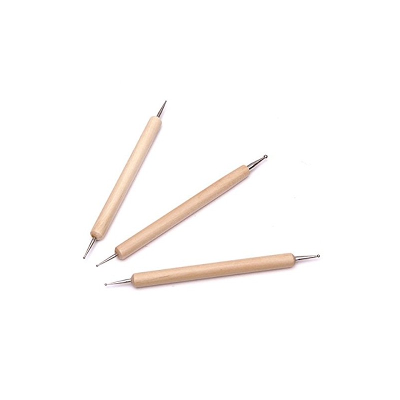 ULTNICE 3 Pcs Embossing Pen Tool for Embossing Pattern Clay