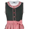 Isar-Trachten Girls' Dirndl Green with Blouse, Green, 80, Green