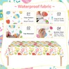 Easter Tablecloth,Easter Table Decorations,Easter Party Tablecloth,Colourful Egg Cartoon Table Cover,Disposable