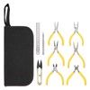 ANKROYU Professional Jewelry Pliers Tools Kit 9PCS Flat Bent Nose