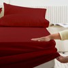 Fitted Sheet Bedding Soft Brushed Fabric, 25cm Side Stretch Deep