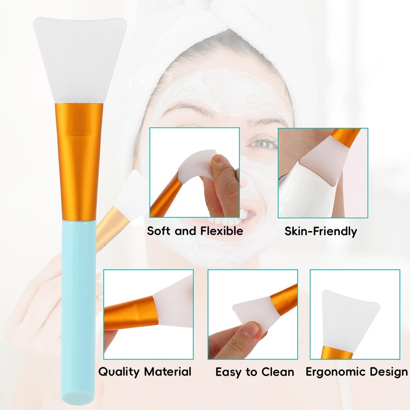 4pcs Silicone Face Mask Applicators,Soft and Flexible Face Mask Brush