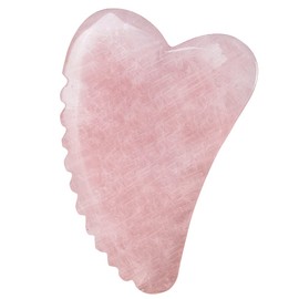 1PCS Gua Sha, Jade Stone Gua Sha Massage Tool, Guasha Tool for Face and Body Skin Massage, Suitable for Toxins Prevents Wrinkles for SPA Acupuncture, Therapy Trigger Point Treatment (Pink)