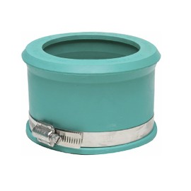 Fernco PQS-6 QwikSeal Coupling for Lateral Connection to Concrete, Clay, Solid Wall Plastic or Corrugated Plastic Pipe