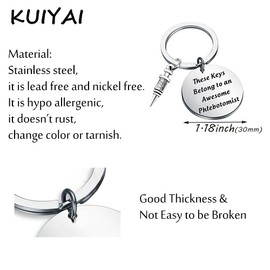 KUIYAI Best Phlebotomist Ever Gift An Awesome Phlebotomist Keychain Phlebotomist Graduation Gift Phlebotomy Technician Gift Future Phlebotomist Jewelry (phlebotomist)