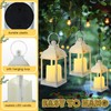 Kittmip 12 Set 10 Inch White Decorative Candle Lanterns Bulk