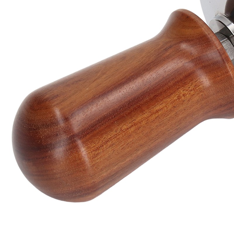 Coffee Tamper Separate Design Stainless Steel Ergonomic Wood Handle Portable