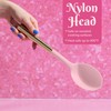 Paris Hilton Solid Spoon with Pink Jewel Shaped Handle, Heat-Resistant