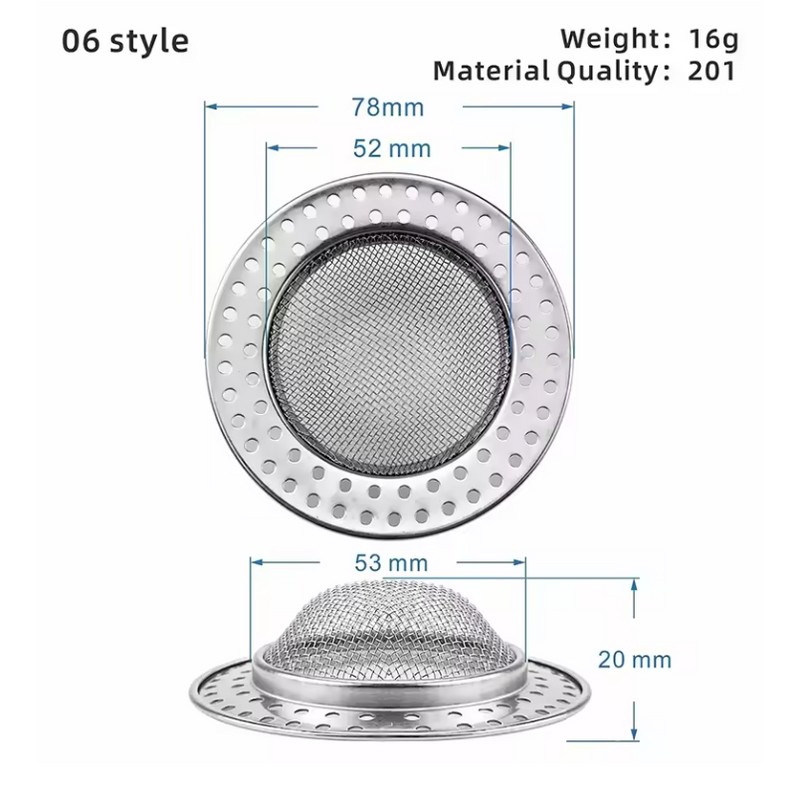 Stainless Steel Sink Strainer for Kitchen & Bathroom – Mesh