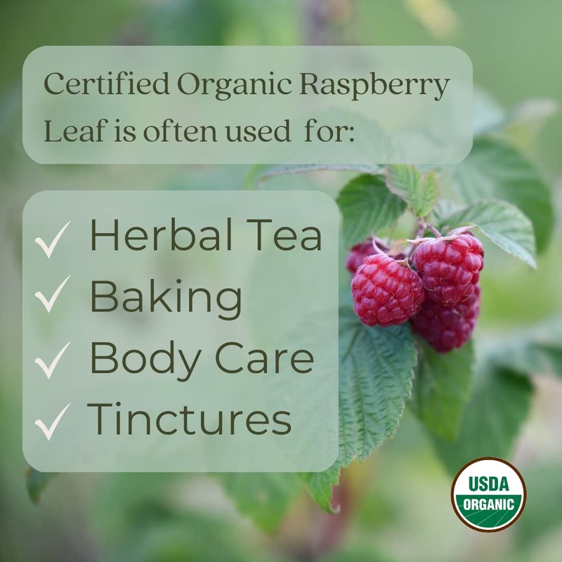 Starwest Botanicals Organic Raspberry Leaf Tea [1 Pound Bag] Loose