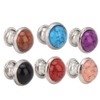 50 Pieces 8 mm DIY Buttons Turquoise Quick Rivets Studs