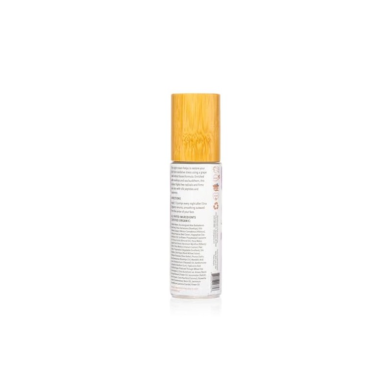 Elina Organics Super Antioxidant Night Cream, 2oz – Hydrating Night