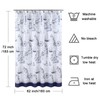 BESTRIPES Aviation Waterproof Fabric Shower Curtain,Blue Printed Shower Curtain for