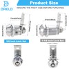 DRELD Set of 2 Tubular Cam Locks 17 mm with