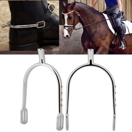 Spurs for Cowboy Boots, Plated Spurs, Westerns Spurs, Suitable for Providing The Necessary Support and Control (Plata Blanco)