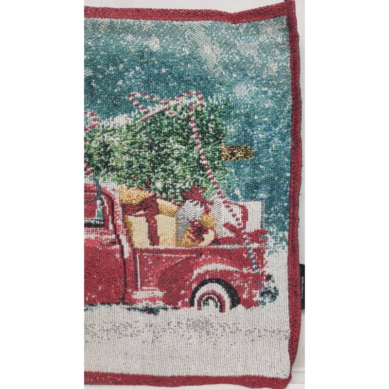 Christmas house Set of 2 Tapestry Kitchen Placemats,13x1