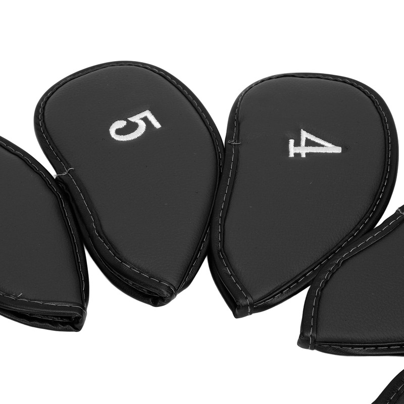 12Pcs Golf Iron Covers Set with Numbers Soft Protective Golf
