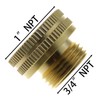 MEETOOT 1-Pack Solid Brass Garden Hose Adapter, 3/4" GHT Male