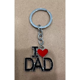 I Love Dad Keychain