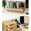 File Magazine Holder, 5 Pack Waterproof Desktop Storage Box A4