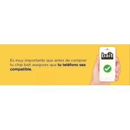 Chip Bait Con 15 Días + 6gb + Redes Sociales Ilimitadas 3 En 1