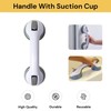 EZONEDEAL Suction Grab Bar Portable Shower Suction Handle Bar Support