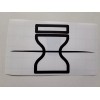 Naruto Sasori's Scratched Head Band Sand Symbol Sticker Vinyl Decal