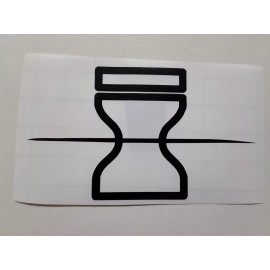 Naruto Sasori's Scratched Head Band Sand Symbol Sticker Vinyl Decal Waterproof