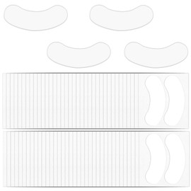 Classicseali 100 Pairs Eyelash Pads, PE Foam Soft and Comfortable Lash Eye Pads, Moon - Shaped Sticky Eyelash Pad for Lash Extensions, Beauty Products for Eyelashes Extensions, White