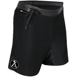 Men's Neoprene Wet Suit Board Short Compression Pants – Low Waist, Quick-Dry, UV Protection, Perfect for Surfing, Swimming, and Water Sports (Medium) Black