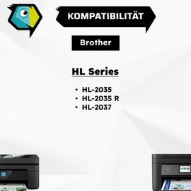 Inkadoo Toner for Brother TN 2005 TN2005 HL-2035 Brother HL-2035 R Brother HL-2037 Toner Cartridge Printer Toner Cartridges 5,000 Pages