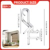 10PCS Clear Plastic Valance Clips for Horizontal Mini Wood Blinds
