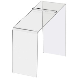 Shoe Riser Stand, Slanted, Clear Acrylic, 9" (H)