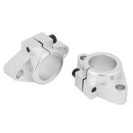 Linear Rod Shaft Support Guide Bearing Support Aluminum Alloy Linear Rail Guide Support for 20mm Diameter Shaft (SHF20, 2PCS)